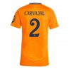 Real Madrid Daniel Carvajal #2 Bortedrakt Kvinner 2024-25 Kortermet